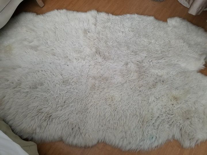 q how do you clean sheepskin throw rugs