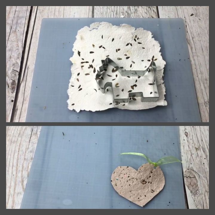 seed paper making a valentines day gift