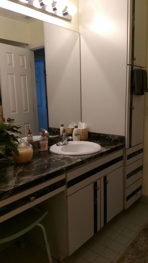 guest bathroom with toilet closet makeover