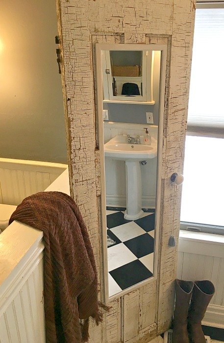 Old Door Turned Full Length Mirror Hometalk