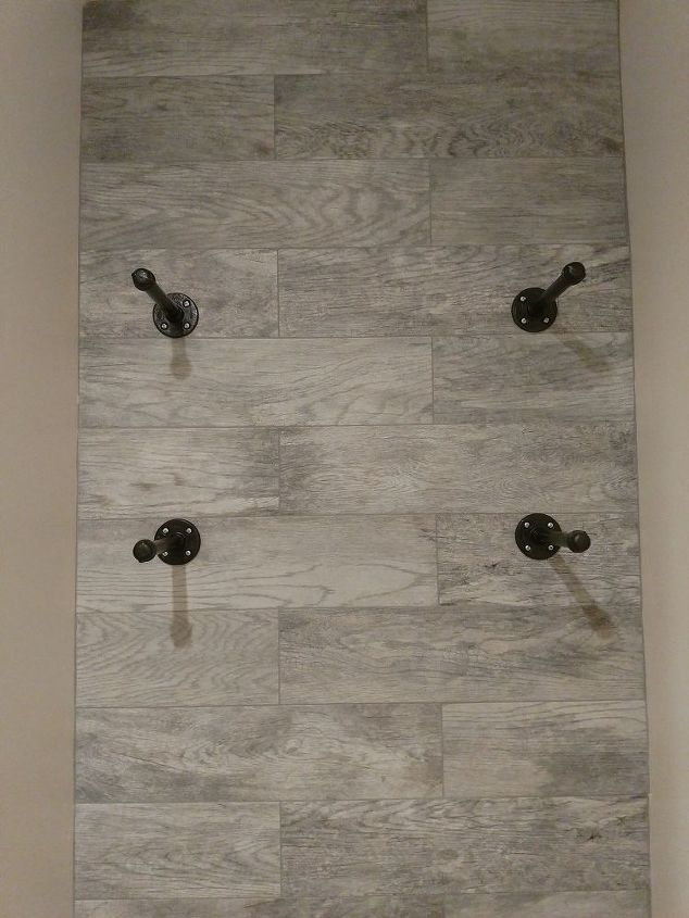 guest bathroom with toilet closet makeover