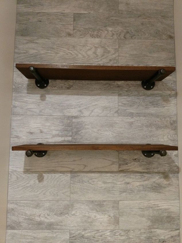 guest bathroom with toilet closet makeover