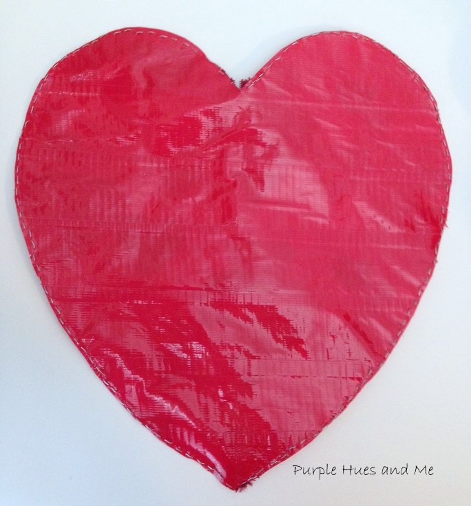 bolsa de corazn con cinta adhesiva