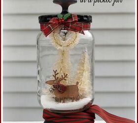 s 25 ways to use those pickle jars you ve been saving, Christmas in a pickle jar