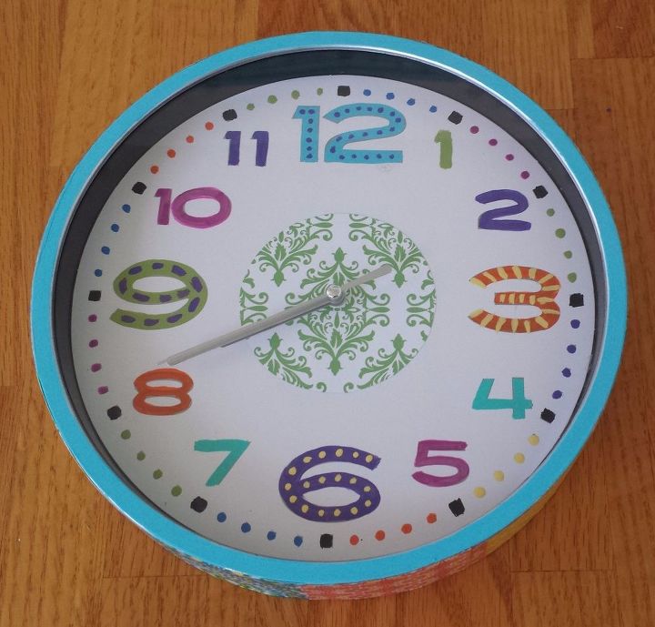 20 maneras de hacer tu propio reloj personalizado, Reloj de pared boho DIY