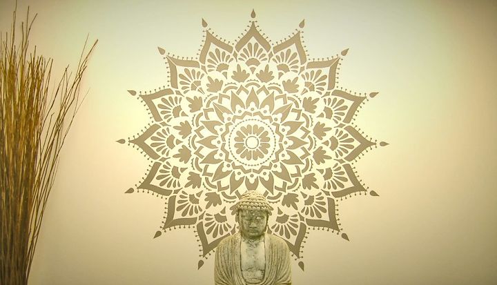 15 stencil patterns you ll wish you d seen sooner, Radiance Mandala Stencil