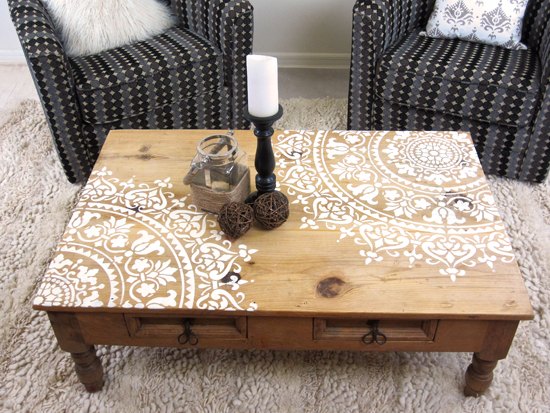 15 stencil patterns you ll wish you d seen sooner, Curbside Table Makeover