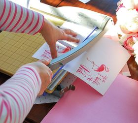 flamingo valentine craft with free printable