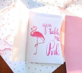 flamingo valentine craft with free printable