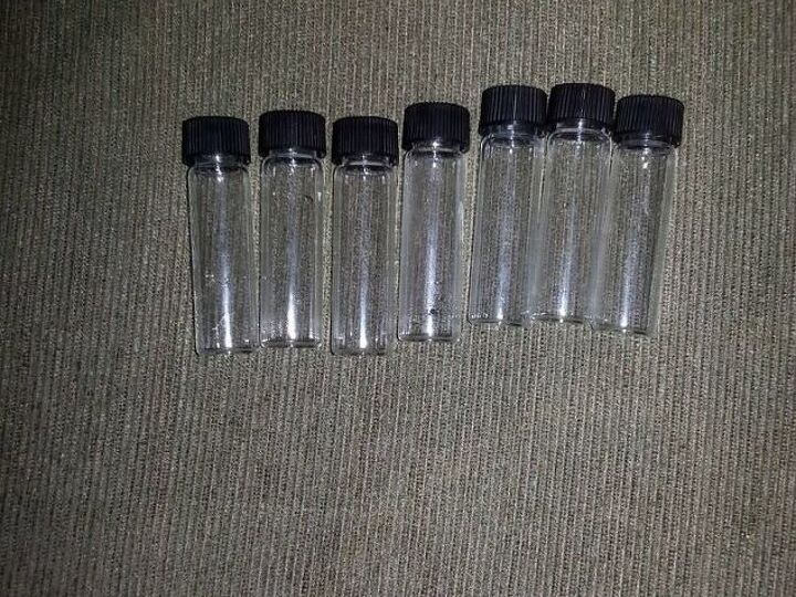 q small glass vial repurpose