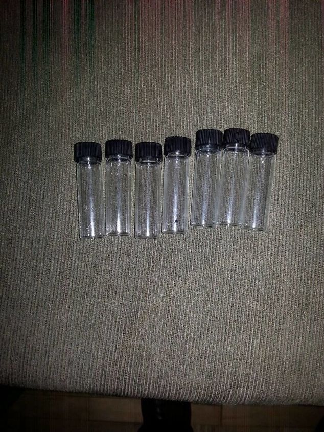 q small glass vial repurpose
