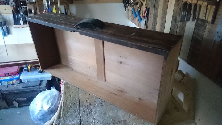 from drawer to shelf unit upcycling project