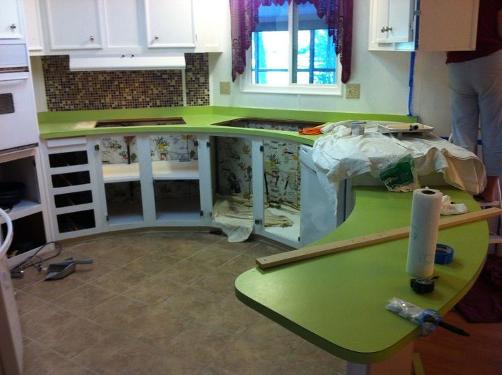 diy paint your ugly counter top to look like granite for 100