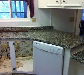 diy paint your ugly counter top to look like granite for 100