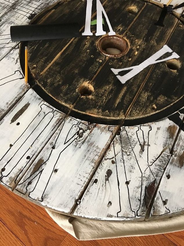 Wire Spool Clock Repurposed Wire Spool Clock | Hometalk