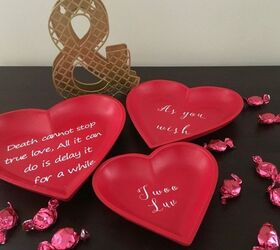 Wooden Heart Trays Using Vinyl