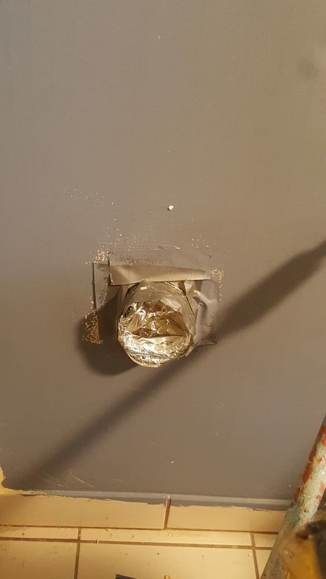 como reparar un agujero dejado por la remocin de la vieja ventilacin de la secadora