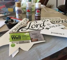 2 quick and easy pieces of wall art, First phrase Scripture