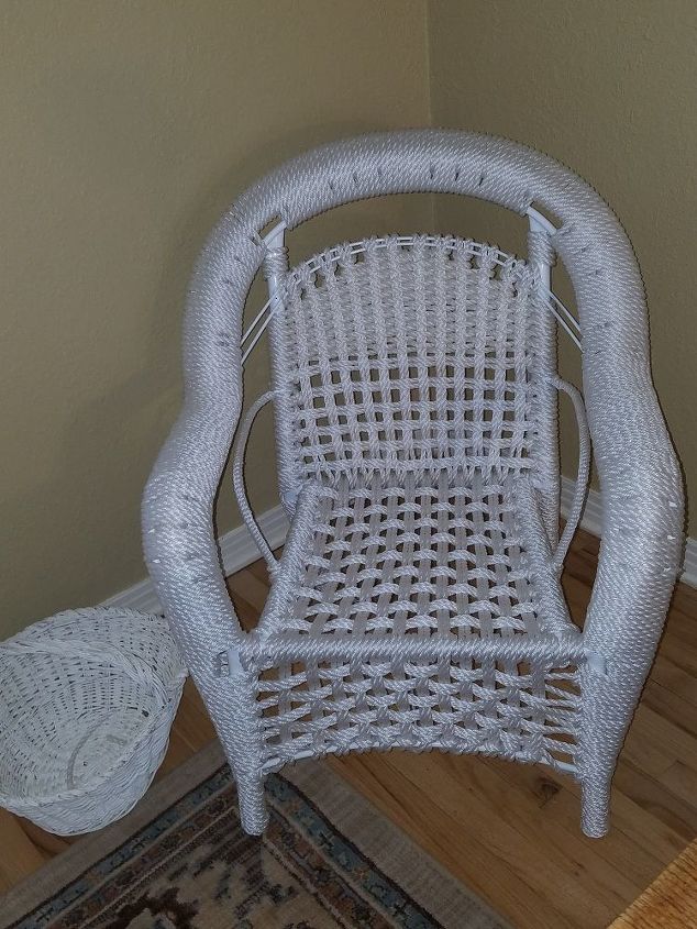 new life to inexpensive wicker chair part 2