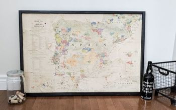 Cómo hacer un mapa vintage y enmarcarlo.