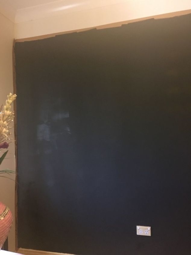 feature wall blackboard playroom