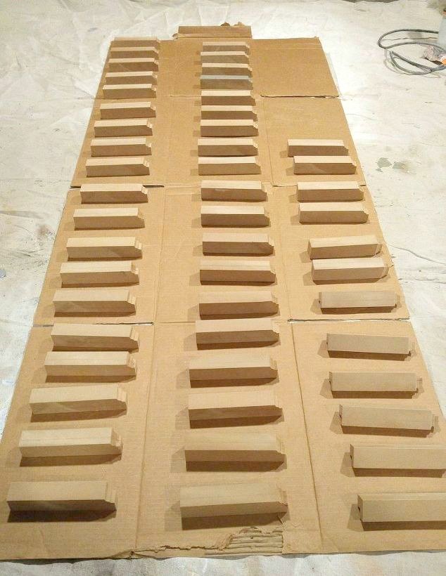 dress up corners with handmade plinth blocks