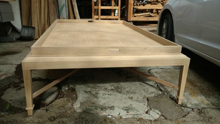 e finished making this coffee table over the weekend
