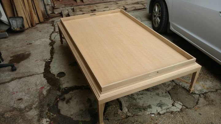 e finished making this coffee table over the weekend