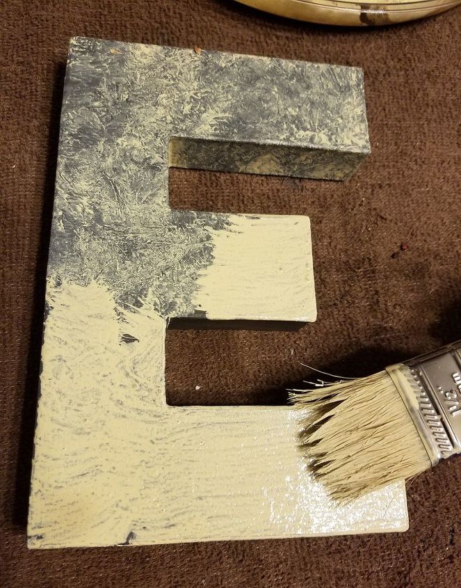 four fab faux finishes, Apply wash over gray base then blot off