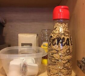 24 storage container ideas under 10, Cut Up Your Coffee Creamer