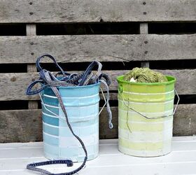 24 storage container ideas under 10, Give Empty Paint Cans A Makeover