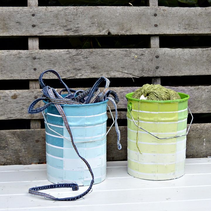 24 storage container ideas under 10, Give Empty Paint Cans A Makeover