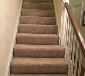 stairs from carpet to wood, Stairs Before