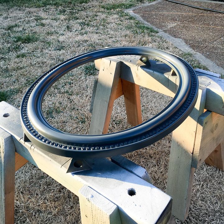 yard sale frame to fun home decor