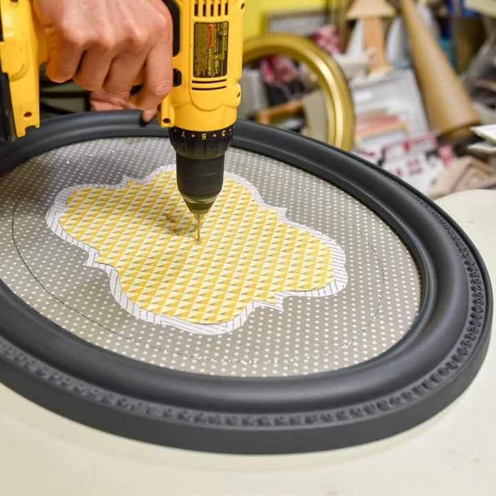 yard sale frame to fun home decor