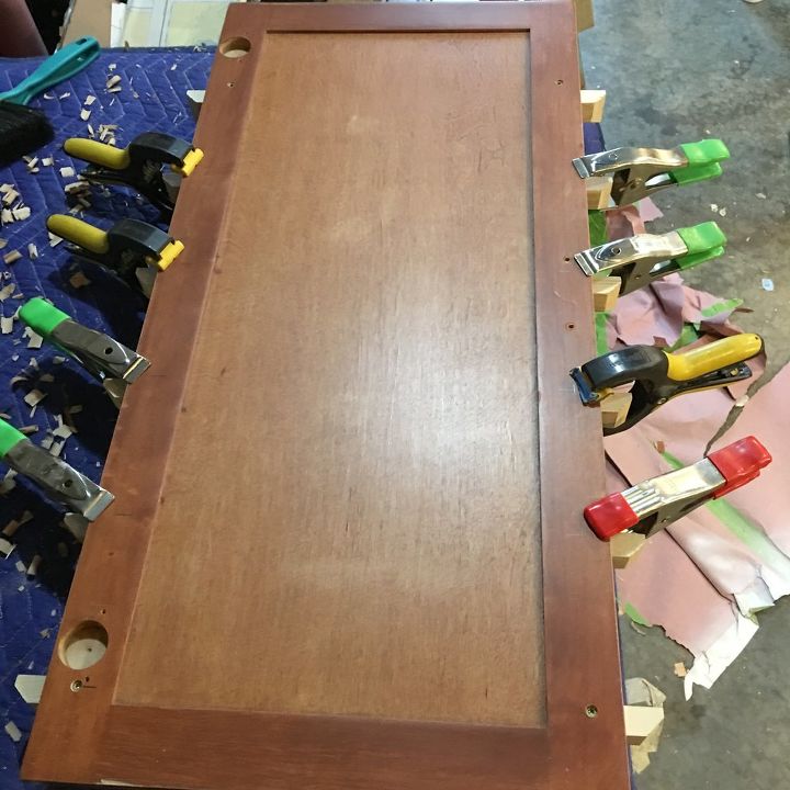 upcycled shelf from a cabinet door