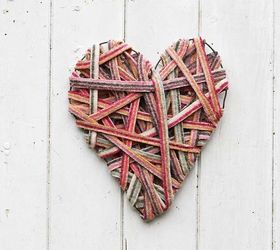 gorgeous recycled sweater valentines decoration