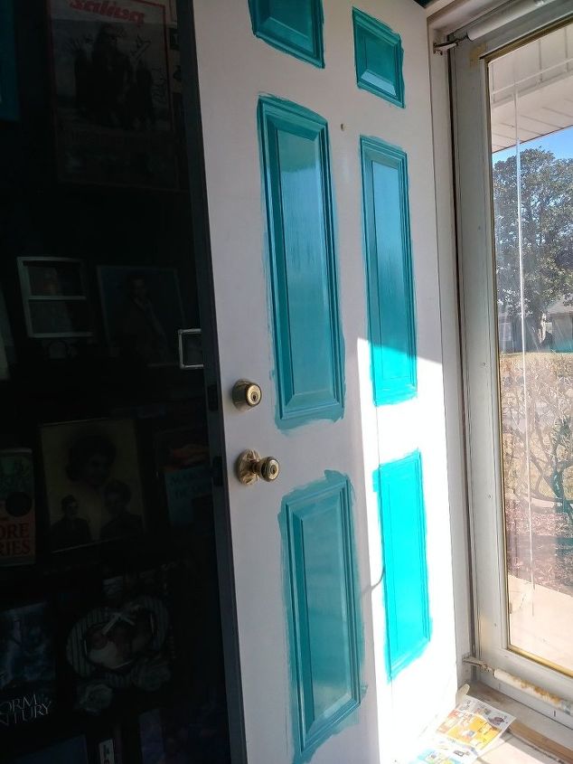 como pintar a porta da frente