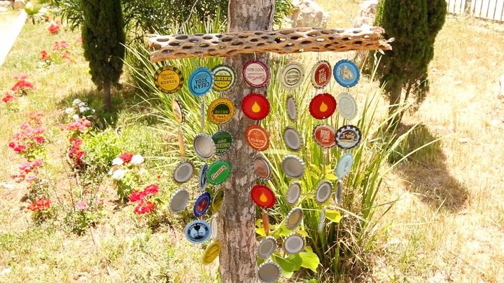 21 clever wind chimes you can make, Bottlecap Windchime