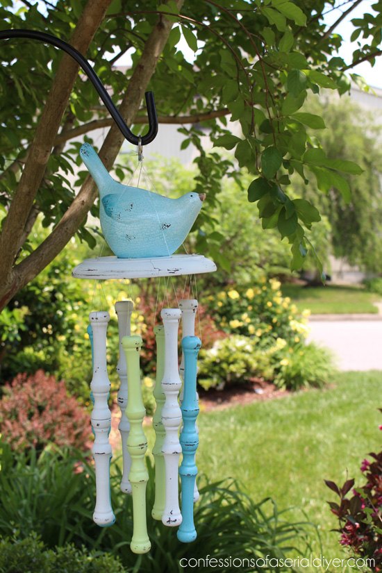 21 clever wind chimes you can make, Painted Spindle Wind Chimes
