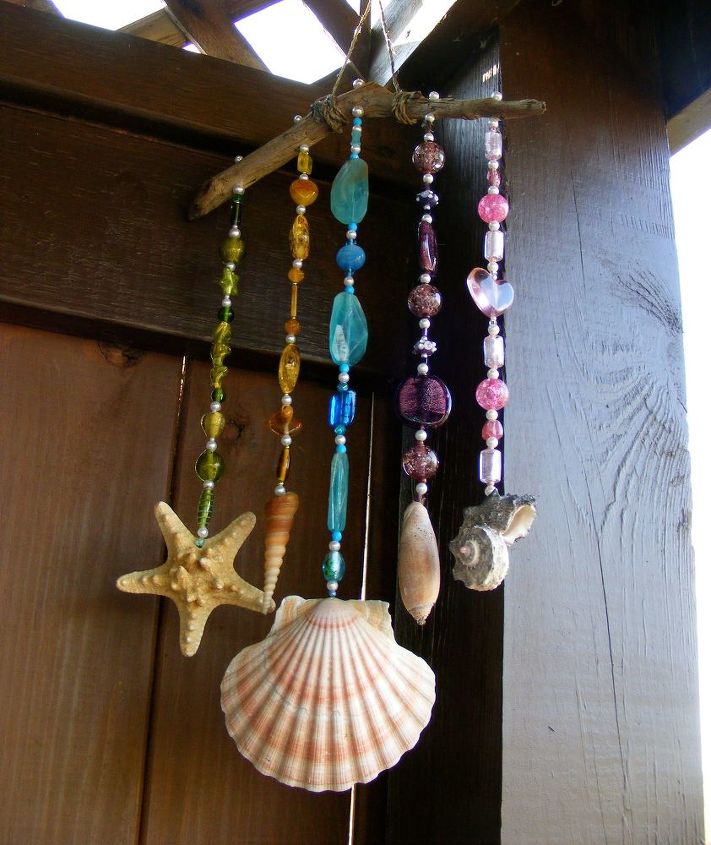 21 clever wind chimes you can make, Beads Seashell Wind Chime