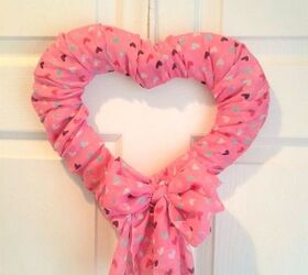 DIY Valentine's Day Scarf Wreath - All With Dollar Store Items!