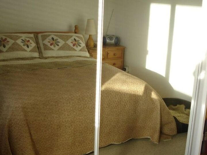 q how can i modernize mirror doors on a fitted wardrobe