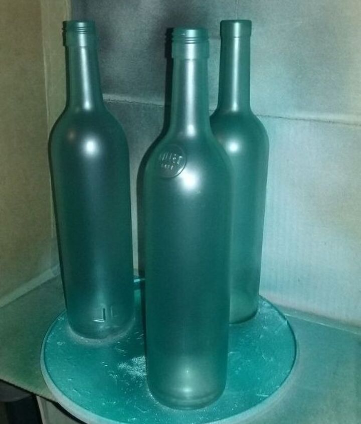 wine bottle old window wall art