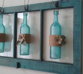 Wine Bottle/Old Window WALL ART Hometalk