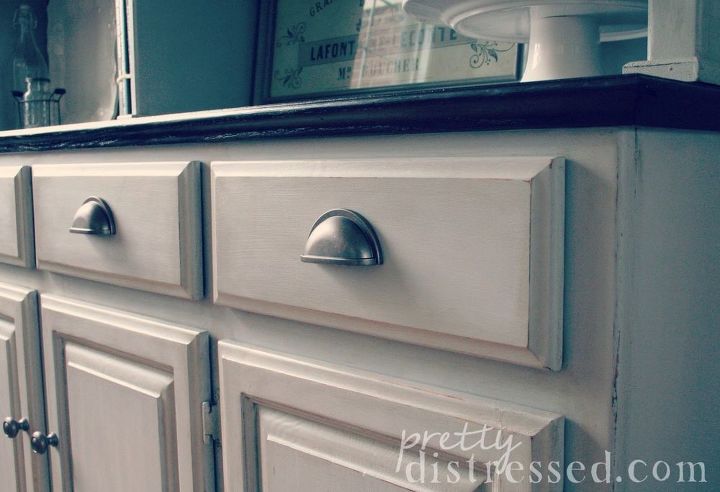 hutch makeover with chalk paint