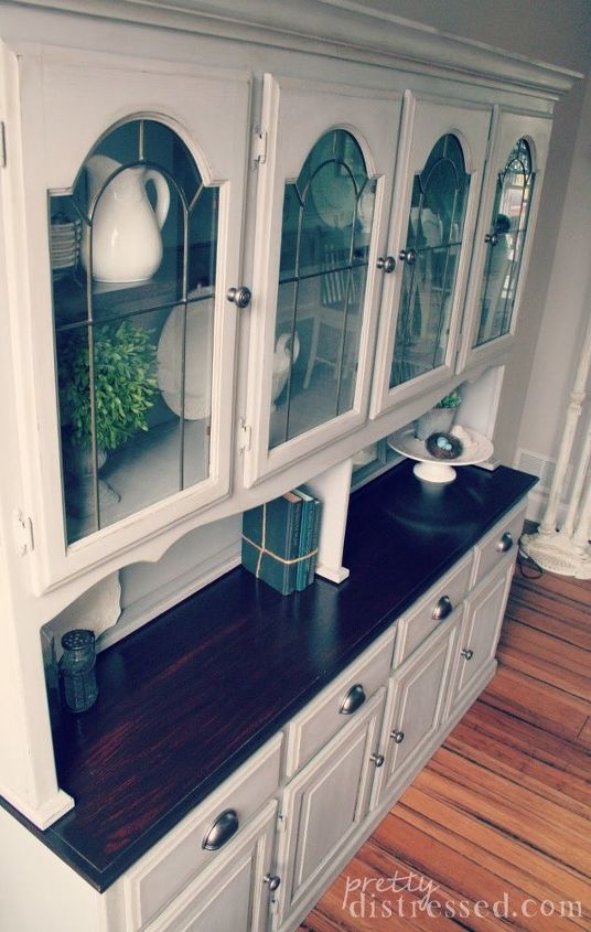 hutch makeover with chalk paint