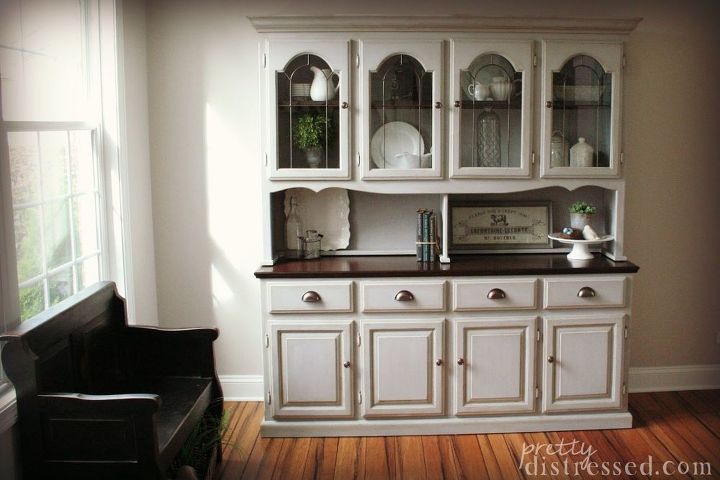 hutch makeover with chalk paint