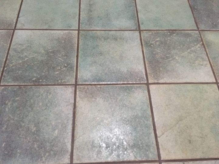 how to paint ceramic floor tiles