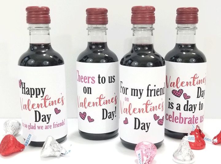 free printable valentine s day mini wine bottle labels